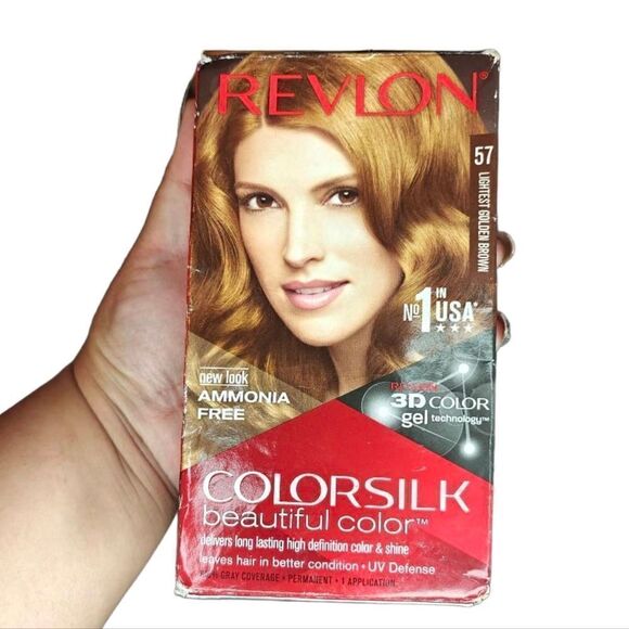 Revlon Color Silk Permanent Hair Dye Lightest Golden Brown - Picture 1 of 1